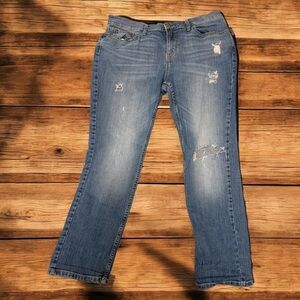 Banana Republic Distressed Girlfriend Jean Petite 28/6